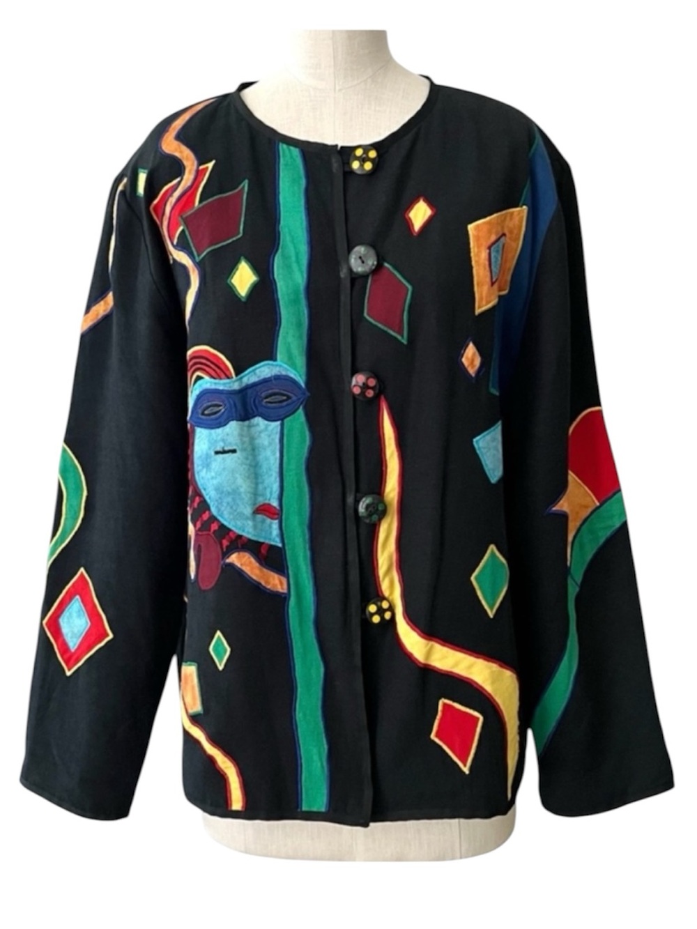 Allure Colorful Folk Artsy Jacket XL